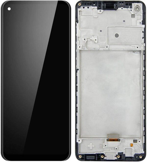 Ecran & Tactile avec Châssis Samsung Galaxy A21S A217 Noir