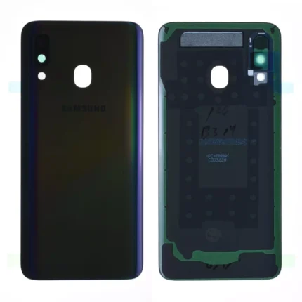 Vitre arrière Samsung Galaxy A40 (A405F) Noir Origine