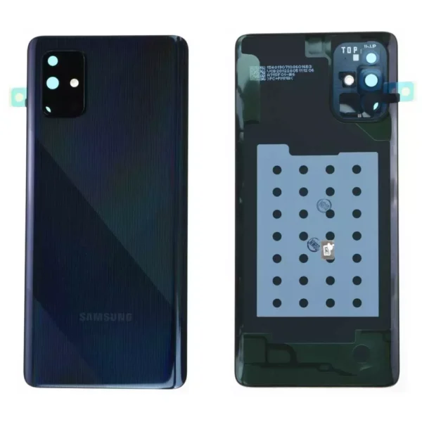 Vitre Arrière Samsung Galaxy A71 (A715F) Noir Origine