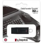 Clé USB 32 Go Kingston - Haute Fiabilité - Stockage Externe Universel - Noir/Argent