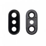 iPhone X : Vitre cache caméra arrière Noir