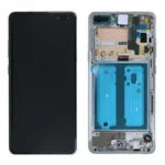 Écran ORIGINE Samsung Galaxy S10 5G (G977) Argent – Bloc Complet + Châssis – Service Pack