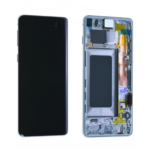 Ecran Samsung Galaxy S10 (G973) Blanc + Châssis (Service Pack)