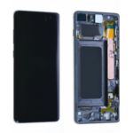 Écran LCD + Tactile ORIGINAL Samsung Galaxy S10 Plus (G975F) Noir + Châssis - Certifié Service Pack