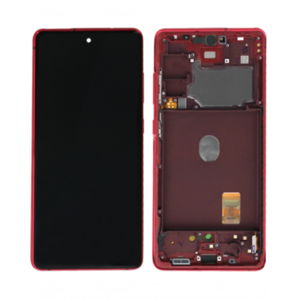 ECRAN & TACTILE ORIGINAL SAMSUNG GALAXY S20 FE 5G G781 / S20 FE 4G G780  Rouge