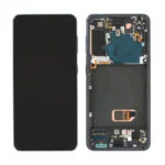 Écran LCD + Vitre Tactile sur Châssis ORIGINE Samsung Galaxy S21 5G (SM-G991B) - Phantom Black - Service Pack
