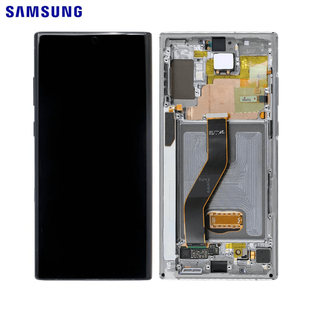 img_0538 Écran Complet avec Vitre Tactile et Châssis pour Samsung Galaxy Note 10+ (SM-N975F) - Argent Stellaire (Aura Glow) – Image 1