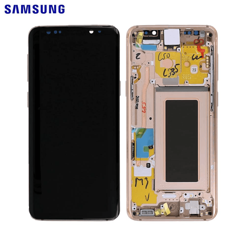 img_0581 Écran Complet Original Samsung Galaxy S9 (SM-G960F) - Super AMOLED - Avec Châssis Or (Sunrise Gold) - Service Pack - Envoi 24h – Image 1