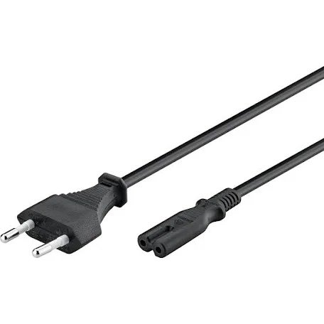 img_0614 Câble d'Alimentation Secteur 2 Broches Type C7 – 1.5m – Noir – Standard Européen – Image 1