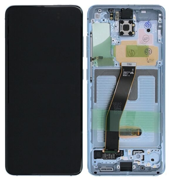 Ecran Samsung Galaxy S20 4G/5G (G980/G981) Gris + Châssis (Service Pack)