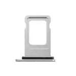 Tiroir Carte Nano SIM pour iPhone XR - Coloris Argent (Silver) - Support SIM avec Joint d'Étanchéité - Qualité Originale