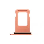 Tiroir Carte Nano SIM pour iPhone XR - Coloris Corail (Coral) - Support SIM avec Joint d'Étanchéité - Qualité Originale