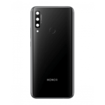 Vitre Arrière pour Honor 9X Noir (Midnight Black) – Cache Batterie de Remplacement avec Adhésif de Pose – Qualité Premium – Compatible STK-LX1