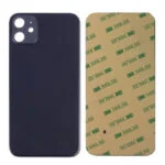 Vitre Arrière pour iPhone 11 – Noir – Grand Logo (Big Hole) pour Pose Facile – Verre de Remplacement Premium – Compatible A2221, A2111