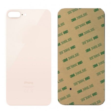 Vitre iPhone 8 Plus Or (Grand trou)