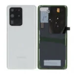 Vitre Arrière (Cache Batterie) pour Samsung Galaxy S20 Ultra 4G / 5G (SM-G988F / SM-G988B) - Blanc Nuage / Cloud White -