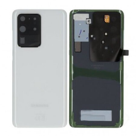 Vitre arrière Samsung Galaxy S20 Ultra 4G/5G (G988F/G988B) Blanc