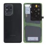 Vitre Arrière (Cache Batterie) pour Samsung Galaxy S20 Ultra 4G / 5G (SM-G988F / SM-G988B) - Noir Cosmique / Cosmic Black