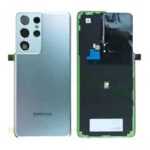Cache Arrière Premium Samsung Galaxy S21 Ultra 5G (G998B) - Vitre Arrière Argent (Phantom Silver)