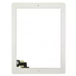 Vitre Tactile pour iPad 2 – Blanc – Avec Bouton Home & Adhésifs Pré-installés – Qualité Atelier – Compatible A1395, A1396, A1397