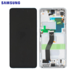 Écran Complet Original Samsung Galaxy S21 Ultra 5G (SM-G998B) - Dynamic AMOLED 2X - Avec Châssis Argent (Phantom Silver) - Service Pack - Envoi 24h