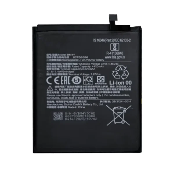 Batterie  Poco F3, Redmi K40, K40 Pro, MI 11i | BM4Y
