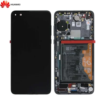 Bloc Écran Complet avec Châssis et Batterie Original Huawei P40 02353MFA Noir