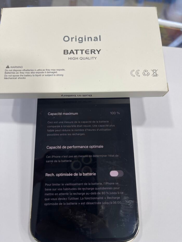 Batterie Haute Capacité 4770 mAh pour iPhone 14 Pro Max – Qualité Certifiée – Autonomie Prolongée & Sécurité Totale – Image 2