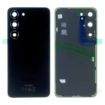 Vitre Arrière pour Samsung Galaxy S23 (SM-S911B) - Cache Batterie avec Adhésif - Noir (Phantom Black)