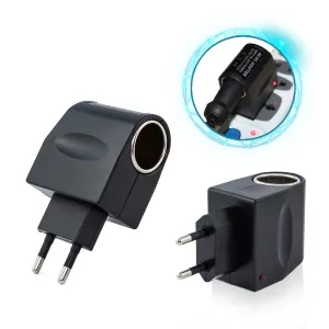 Adaptateur De Chargeur Allume-Cigare De Voiture - Convertisseur D'énergie Murale AC DC | Prise Allume-Cigare De Voiture | Convertisseur Adaptateur De Prise D'énergie Murale, Convertisseur