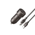 xO chargeur de voiture CC53 2x USB 2,4A XO CC53 12W 2x USB + cable USB - USB-C noir