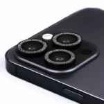 Protection Objectif Caméra Arrière pour iPhone 14 à Paillettes