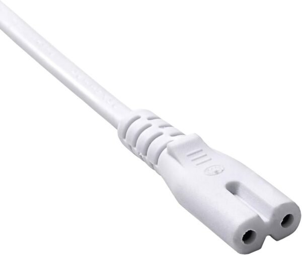 Câble d'alimentation Akyga pour ordinateur portable AK-RD-06A Eight CCA CEE 7/16/IEC C7 3 m Blanc – Image 2