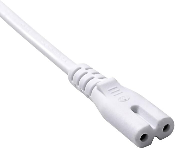 Câble d'Alimentation Akyga AK-RD-06A – Type C7 (8) – 3m – Blanc – CEE 7/16 – Image 2