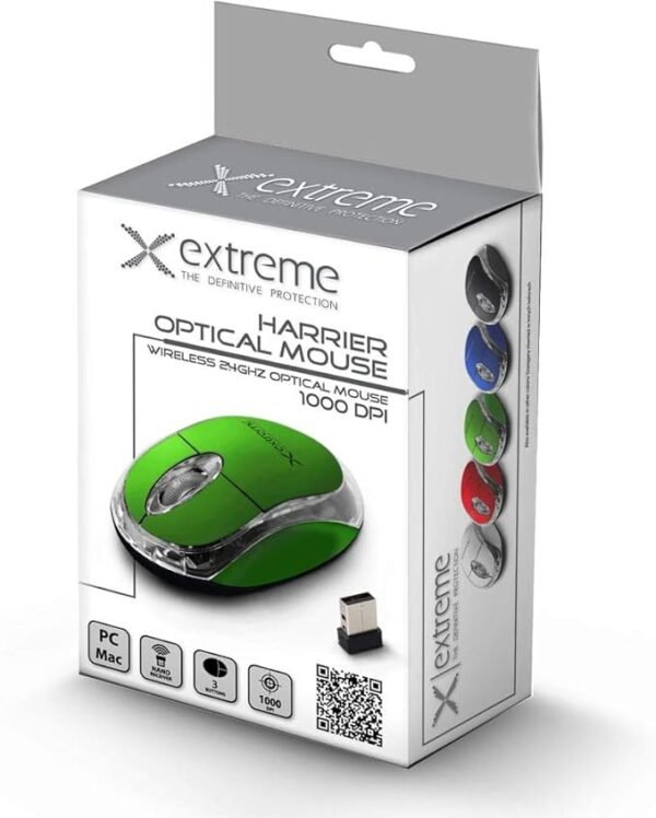 SOURIS SANS FIL WIRELES MOUSE 2.4GHZ 3D VERTE – Image 2