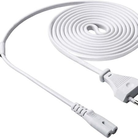 Câble d'alimentation Akyga pour ordinateur portable AK-RD-06A Eight CCA CEE 7/16/IEC C7 3 m Blanc