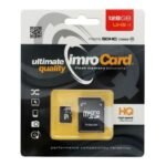Carte mémoire imro microSD 128GB CLASS 10 UHS I 100MB/s avec adaptateur SD