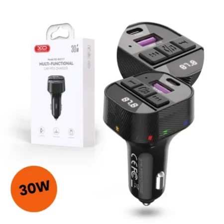 Transmitteur FM XO BCC17 MP3  chargeur voiture  30W  noir