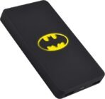 Batterie Batman externe 5000 mAh, Power Bank U900, Batterie de secours portable, 2 ports USB-A: 5V/2A , Micro-USB, Contrôle de charge et protection surchauffe,court-circuit, Noir