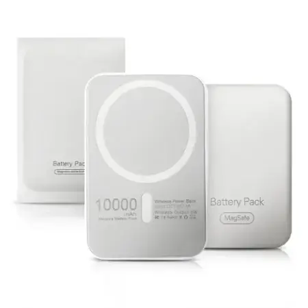 Batterie Externe 10 000mAh, Power Bank Magnétique sans Fil PD 22.5W Charge Rapide, Magsafe Iphone