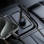 Chargeur voiture Borofone BZ32A  - USB + Type C 30W + cable Type C/ Type C – Image 3