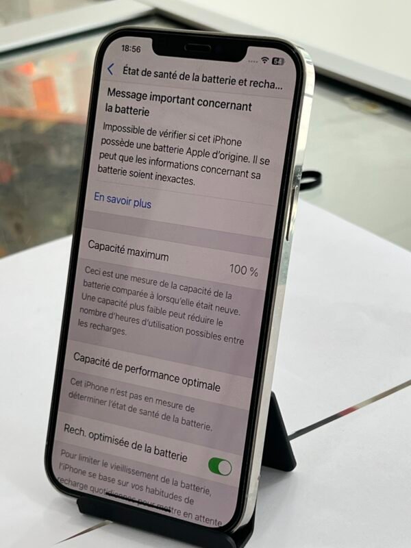 iPhone 12 Pro Max 512Go blanc  Batterie 100% paiement en plusieurs fois sans intérêt