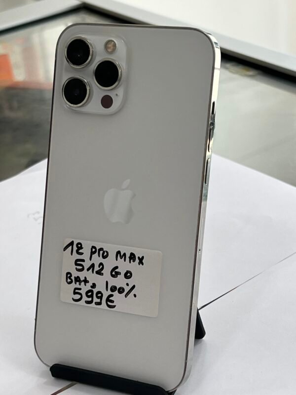 iPhone 12 Pro Max 512Go blanc  Batterie 100% paiement en plusieurs fois sans intérêt – Image 2