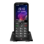 Konrow Senior 280 Plus (3G - Écran 2.8'' - Double Sim - Avec Station de charge) Noir