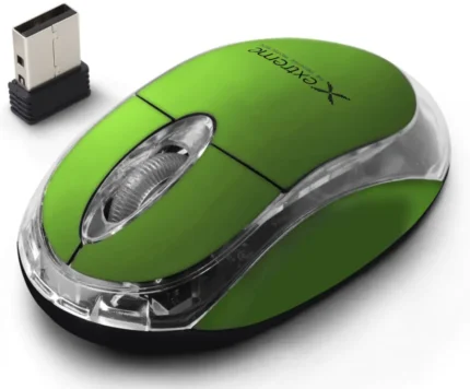 SOURIS SANS FIL WIRELES MOUSE 2.4GHZ 3D VERTE