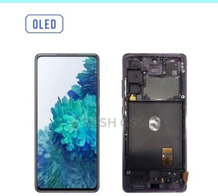 ECRAN SAMSUNG S20FE 4G/5G G780F G781F AVEC CHASSIS (NOIR/SILVER) SOFT OLED