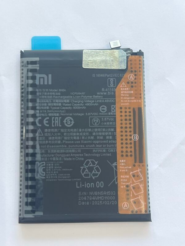 Batterie Xiaomi redmi note 10 5G /Poco M3 Pro 5G BN5A