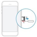 iPhone 7 Plus : Tiroir carte nano sim Noir