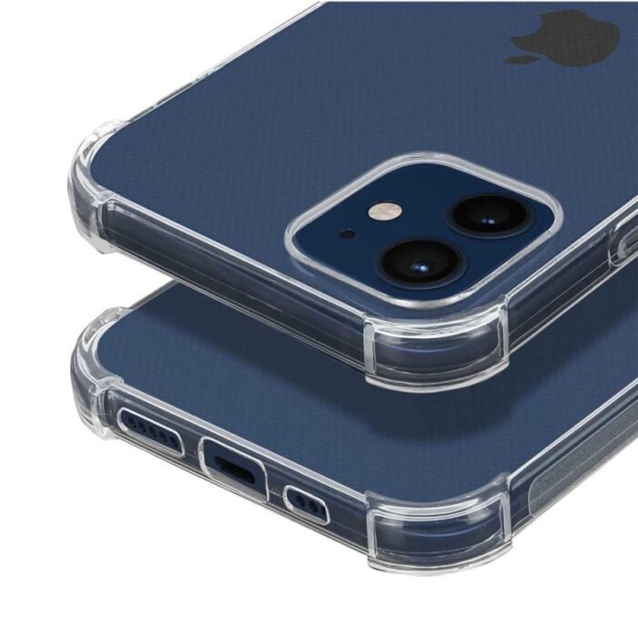 iPhone  12 / Coque  Silicone TRANSPARENTE Coins  RENFORCÉS – Image 2