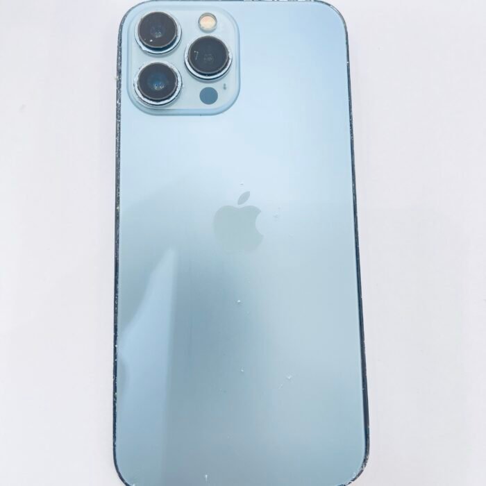 Vitre Arrière pour iPhone 13 Pro Max – Bleu Alpin (Sierra Blue) – Verre Haute Résistance avec Large Ouverture – Image 2